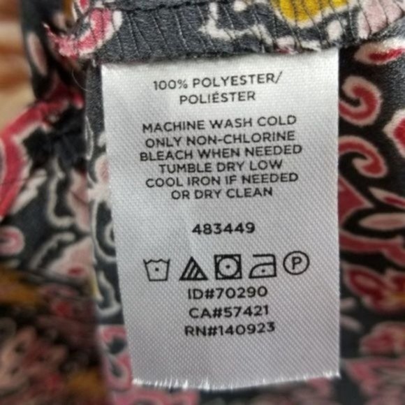 Loft Womens Short Sleeve Floral Maternity V-neck Shirt Blouse Flowy Size XS - Picture 7 of 7